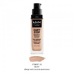 NYX Can't Stop Won't Stop Full Coverage Foundation no tom Light