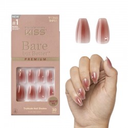 UNHAS AUTOCOLANTES KISS BARE BUT BETTER