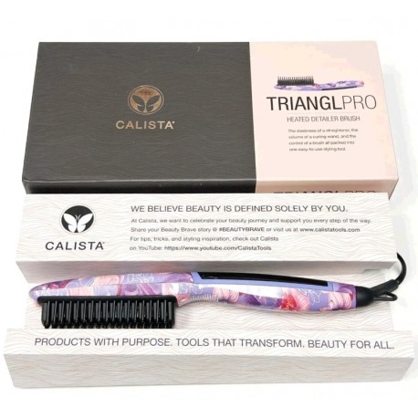 Calista Triangle Pro Escova Modeladora Termica Tulipas Coloridas