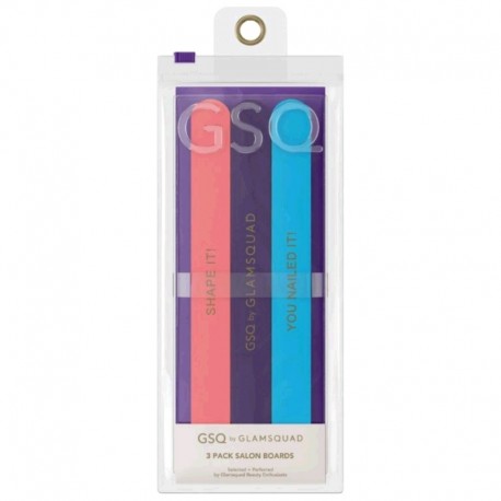 KIT COM 3 LIXAS DE UNHA GSQ SALON BOARDS