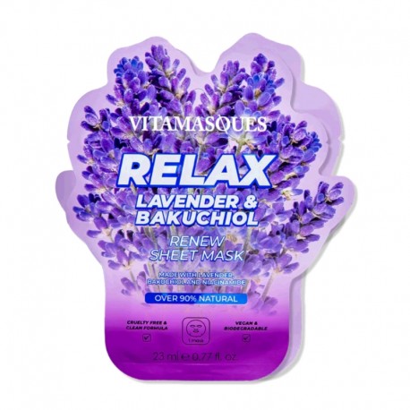MASCARA FACIAL DE LAVANDA E BAKUCHIOL RE