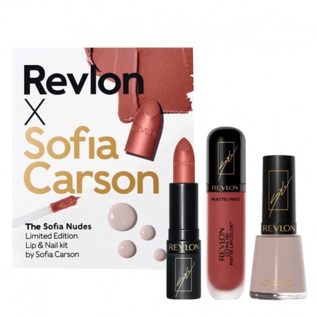 KIT DE LABIOS Y UÑAS REVLON X SOFIA CARSON