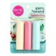 EOS Protector Labial Organico 100% Natural Trio