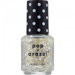 Pop-arazzi Top Coat Glitter Dorado con Estrellas