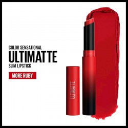 BATOM BASTAO MATTE MAYBELLINE ULTIMATTE 199 MORE RUBY