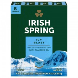 Irish Spring Icy Blast Jabon en Barra Pack de 8