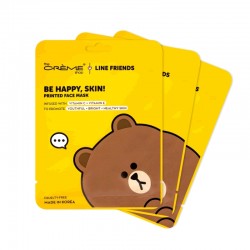 CREME SHOP MASK LINE FRIENDS BROWN