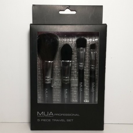 MUA Kit de Pinceles de Maquillaje para Viaje 5 Piezas