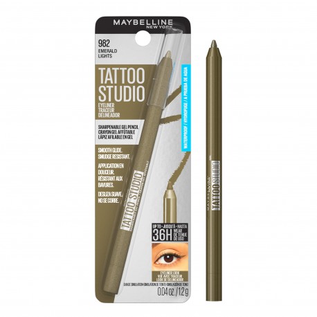 Maybelline Tattoo Studio Lapiz de Ojos 982 Esmerald