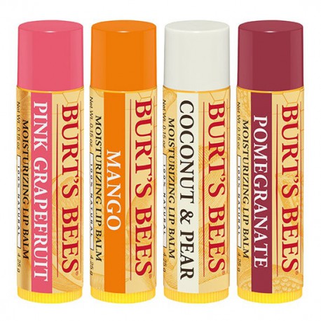 Burt's Bees Kit com 4 de Protetores Labiais Superfruit