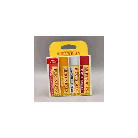 KIT DE PROTETOR LABIAL BURT'S BEES COM 4