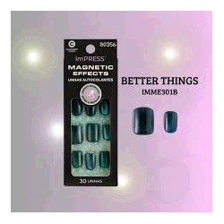 Impress Unhas Autocolantes Press-On com Efeitos Meta IMCF08