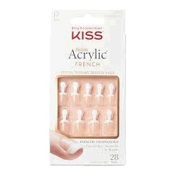 UNHAS AUTOCOLANTES KISS ACRYLIC FRENCH