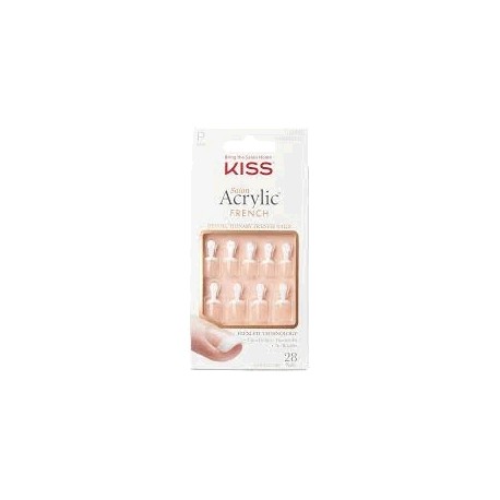 UNHAS AUTOCOLANTES KISS ACRYLIC FRENCH