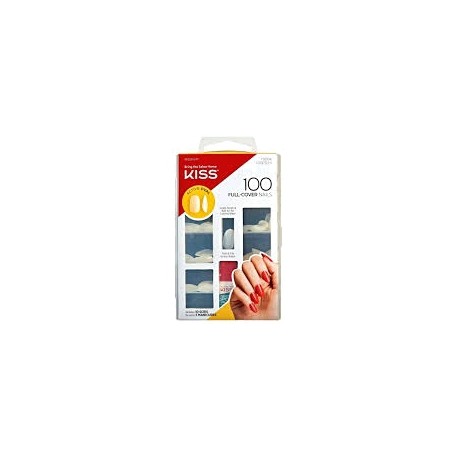 KIT 100 UNHAS POSTICAS KISS ACTIVE OVAL