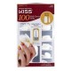 KIT 100 UNHAS POSTICAS KISS ACTIVE OVAL