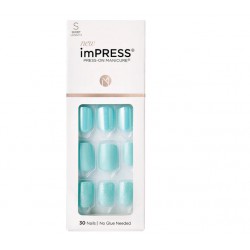 Impress Unhas Autocolantes Press-On Manicure Curtas KIM012