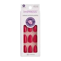 Impress Unhas Autocolantes Press-On Manicure Curtas KIM005
