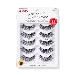 CILIOS POSTICOS KISS SO WISPY 5 PARES