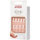 Kiss Unhas Autocolantes Acrylic French Petite KSAP01
